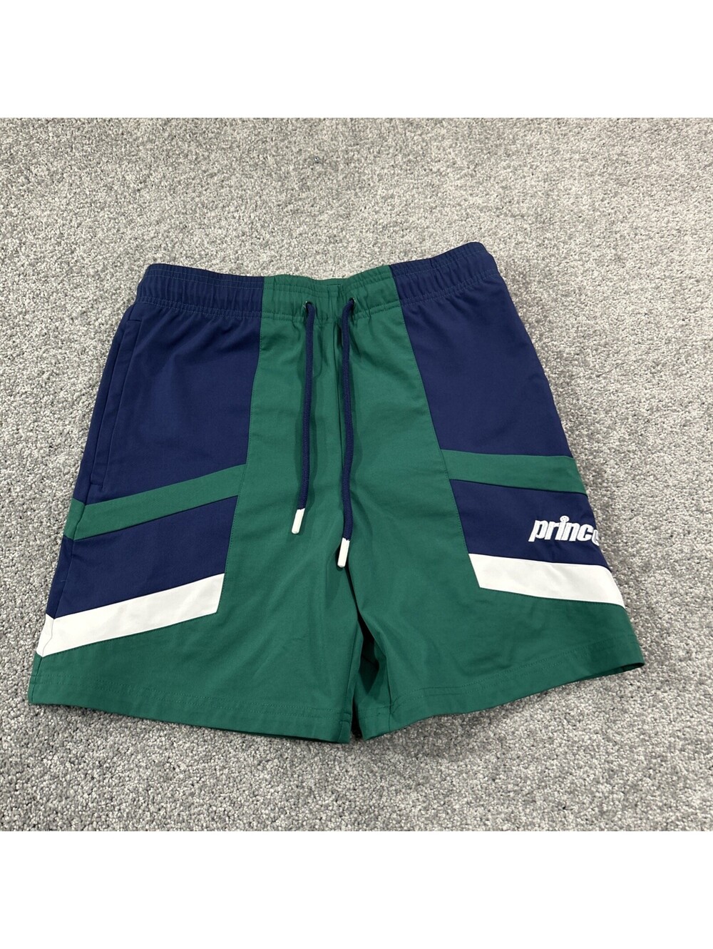 Prince for Target Pickleball Shorts Men's Size Small Navy Blue Green Drawstring